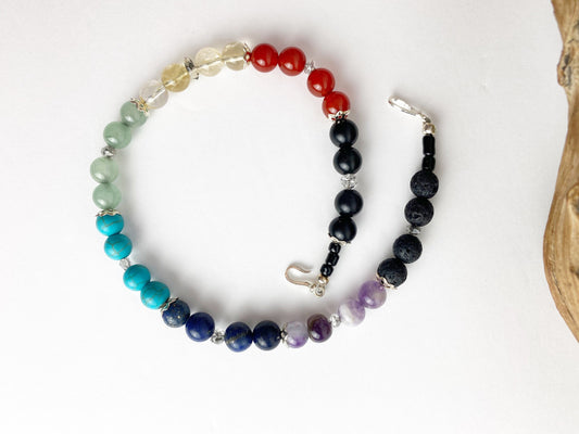 Open the Heart Crystal Mala Breathbeads Meditation Mala. Chakra crystal beads.