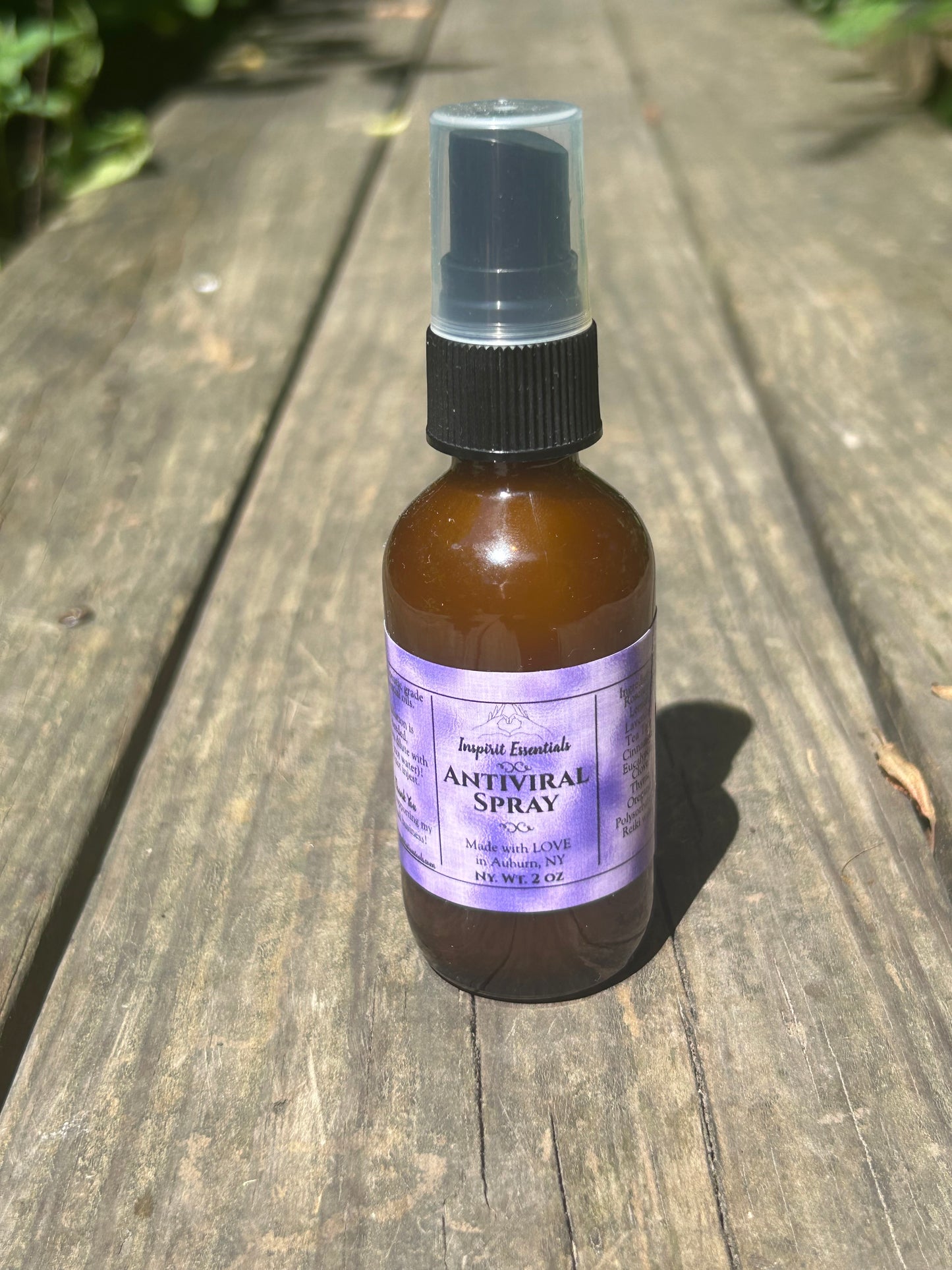 Antiviral Spray with Therapeutic Grade Essential Oils: Rosemary, Lemon, Lavender, Tea Tree, Cinnamon, Eucalyptus, Clove, Thyme, Oregano