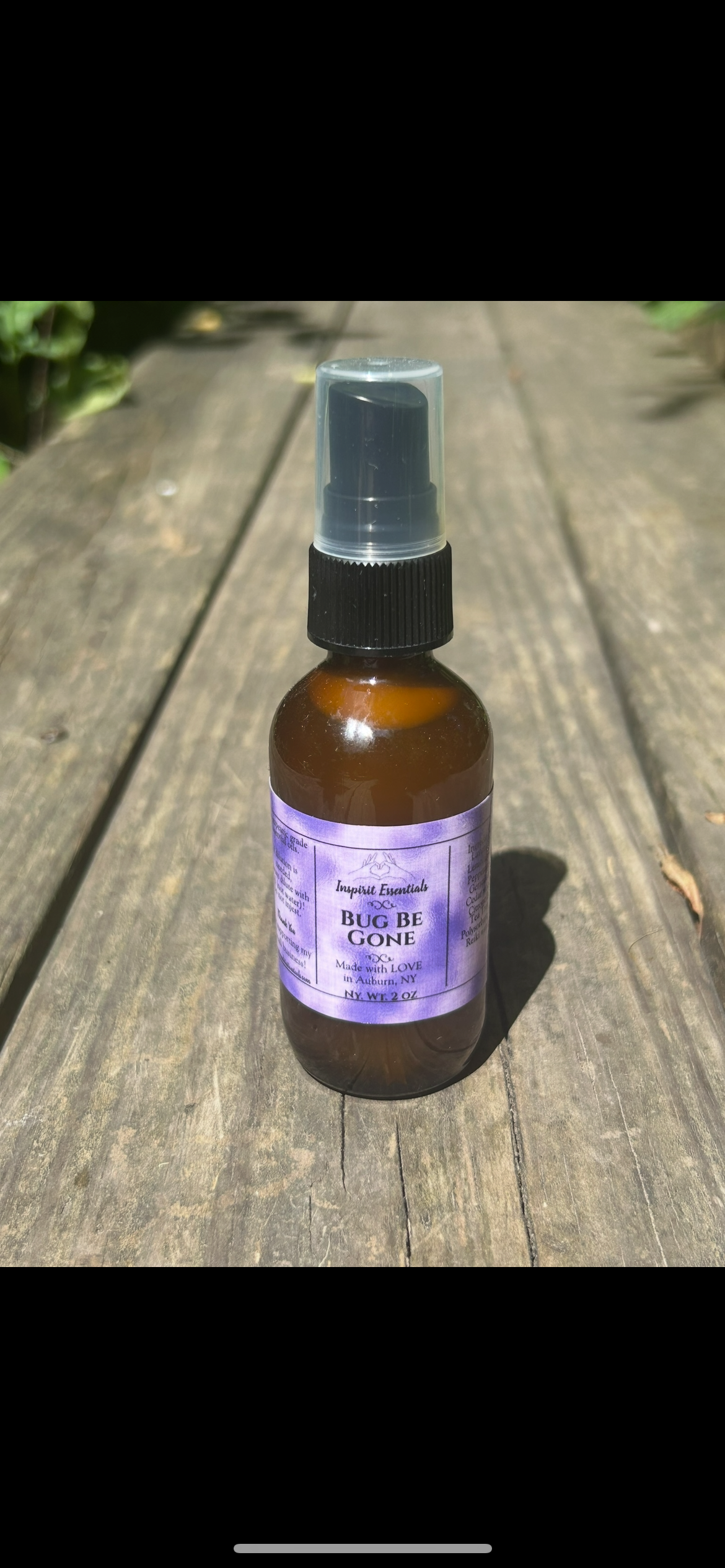 “ Bug Be Gone” Therapeutic grade Oils Spray