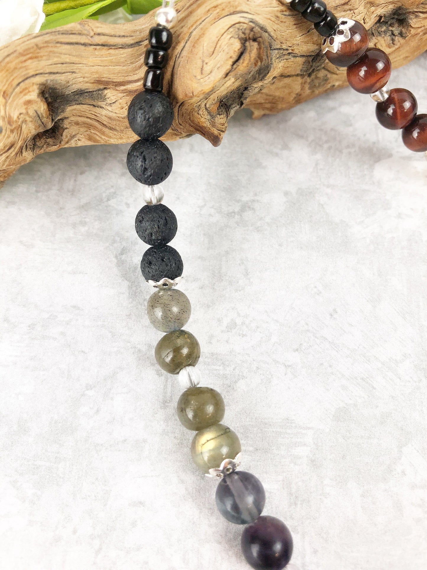 Inner Peace Crystal Gemstone Breathbeads Mala