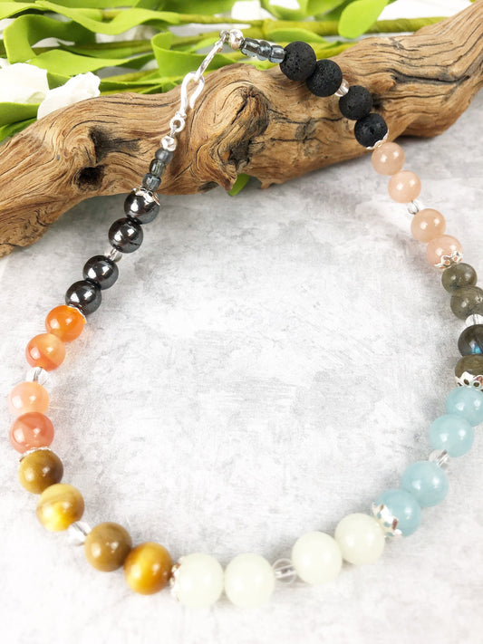 Love and Healing Crystal Breathbeads Meditation Mala