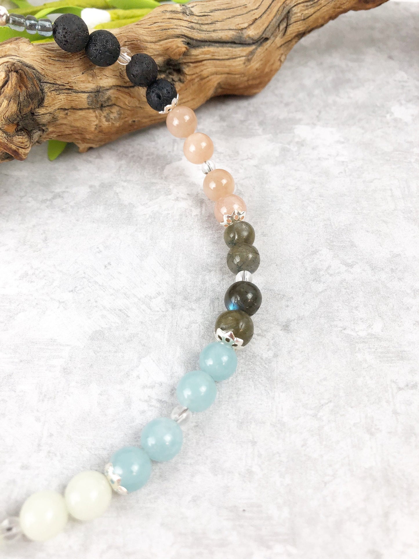 Love and Healing Crystal Breathbeads Meditation Mala