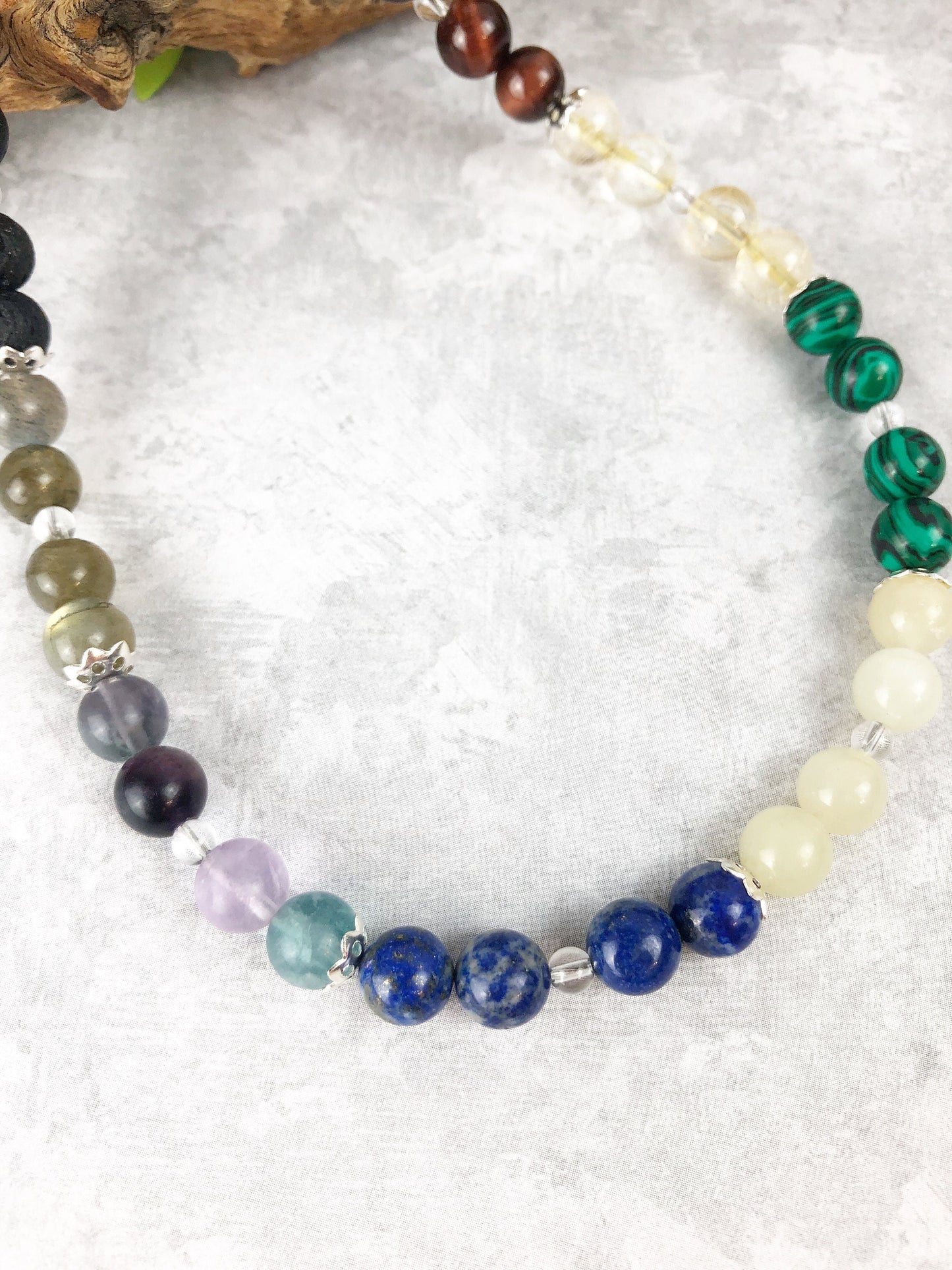 Inner Peace Crystal Gemstone Breathbeads Mala