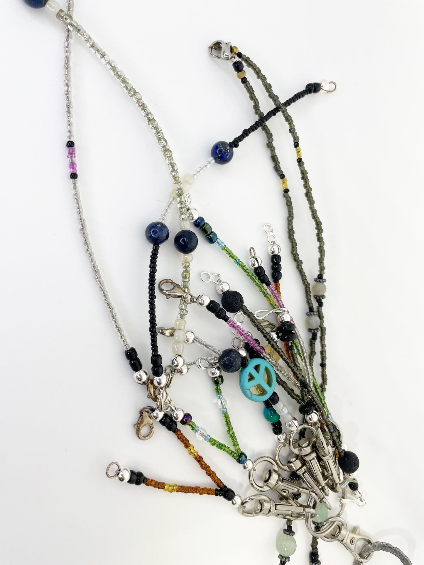 Breathbeads Beaded Keychain Clip  (Mala not included)