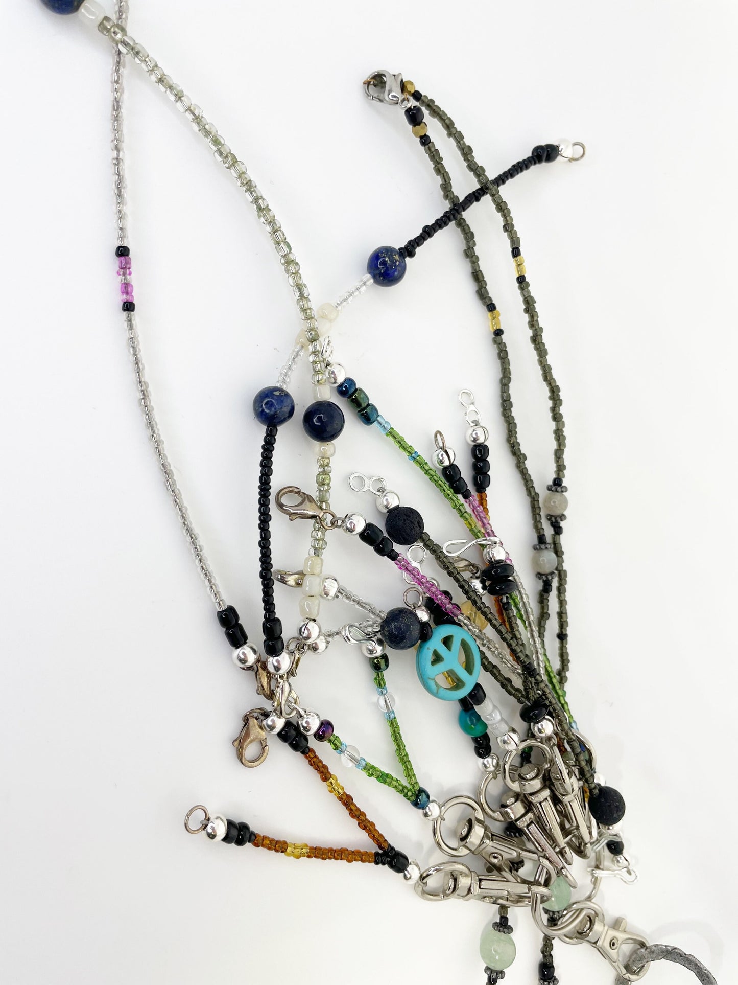 Breathbeads Beaded Keychain Clip  (Mala not included)