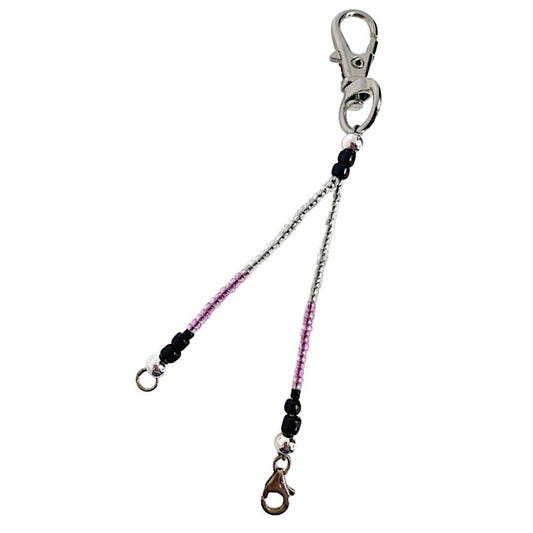 Breathbeads Beaded Keychain Clip  (Mala not included)