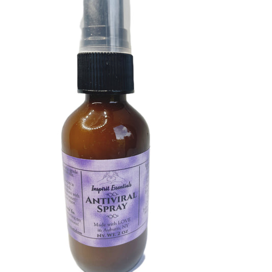 Antiviral Spray with Therapeutic Grade Essential Oils: Rosemary, Lemon, Lavender, Tea Tree, Cinnamon, Eucalyptus, Clove, Thyme, Oregano